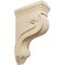Ekena Millwork 3 7/8"W x 8"D x 13"H Boston Traditional Scroll Corbel, Rubberwood COR03X08X13TSRW - alternate 1